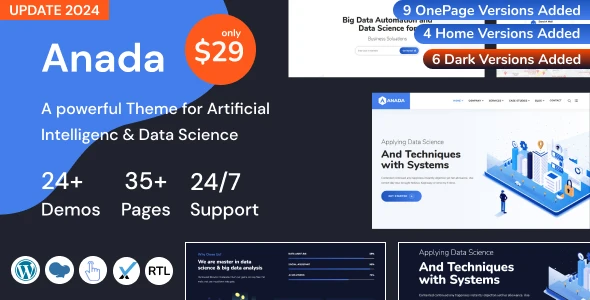 Anada – AI Agency & Data Science WordPress