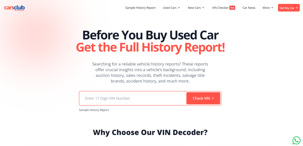 Complete Guide to Chassis Number Check, Free VIN & Car History Check UAE