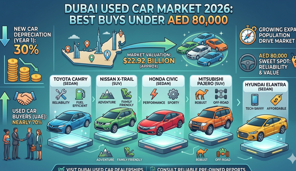 Best Used Cars Under AED 80,000 in Dubai 2026