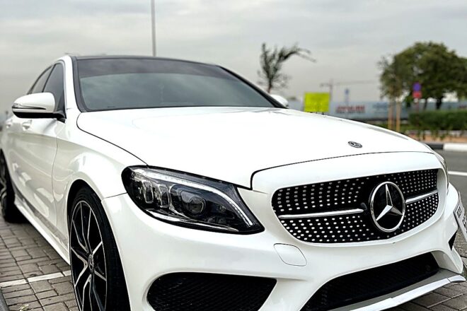 2018 Mercedes C300 AMG | Panoramic Roof | Red Interior